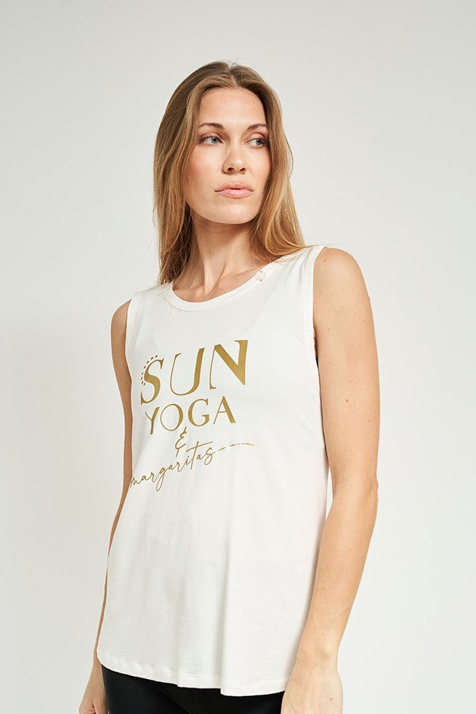 
                      
                        SUN YOGA & MARGARITAS TOP
                      
                    